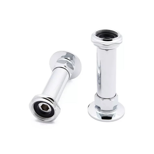 Signature Hardware - 418106 - 4" Wall-Mount Coupler - Set Of 2 - Chrome