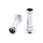 Signature Hardware - 418106 - 4" Wall-Mount Coupler - Set Of 2 - Chrome