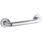 KOHLER K-14560-S Contemporary 12" Bathroom Grab Bar Polished Stainless Steel