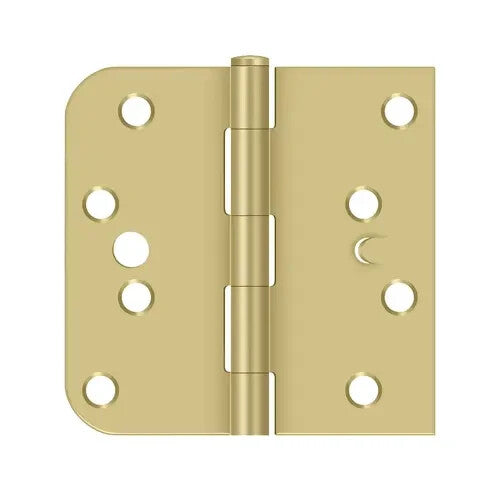 Deltana S44058TT4 - 4"x 4"x 5/8"x SQ Hinge in Polished Brass