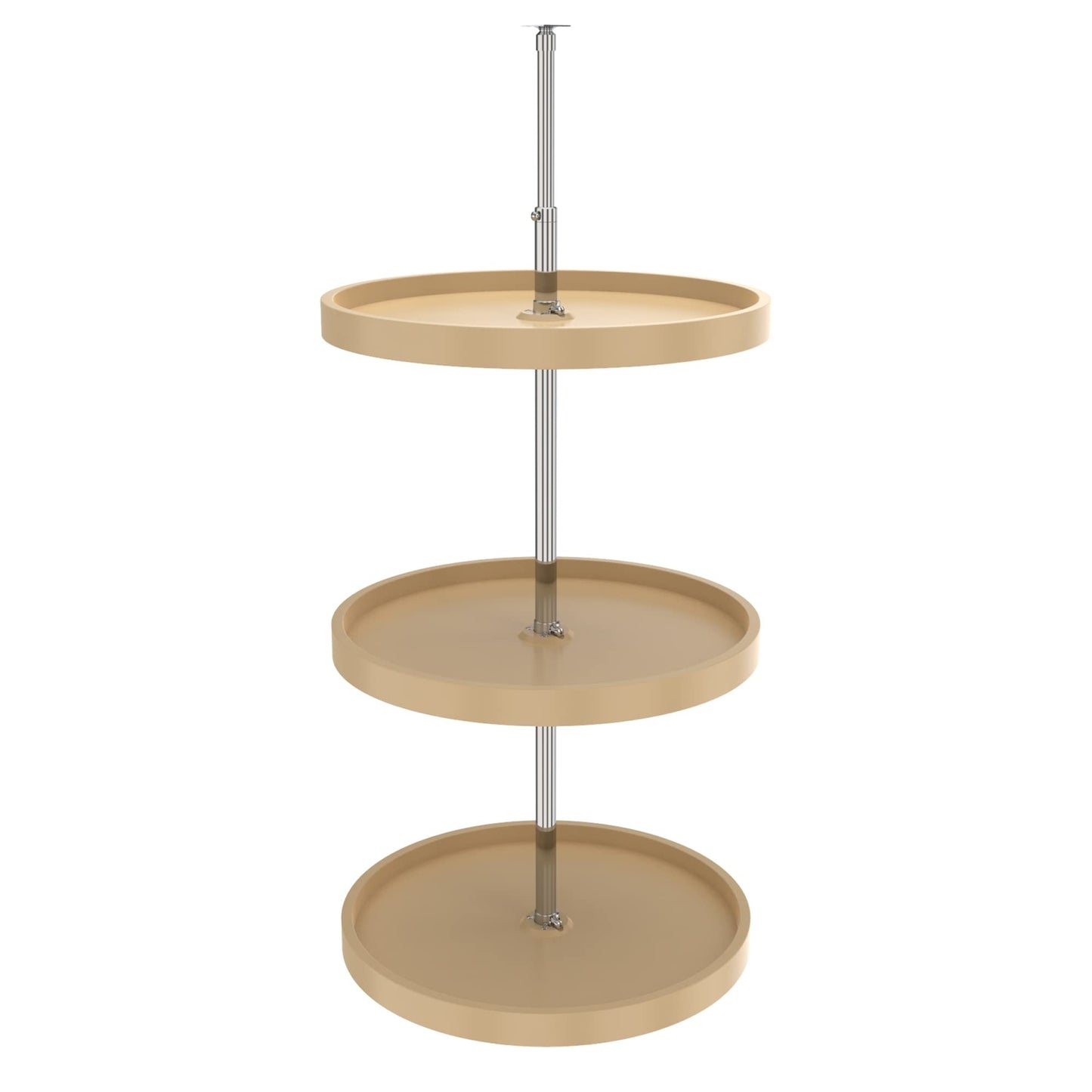REV-A-SHELF Polymer Full-Circle 3-Shelf Lazy Susans 38" H Corner Wall Cabinets