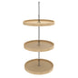 REV-A-SHELF Polymer Full-Circle 3-Shelf Lazy Susans 38" H Corner Wall Cabinets