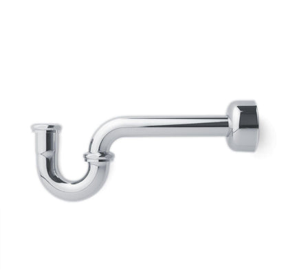 Signature Hardware SH362CP 1-1/4" P-Trap With High Box Flange - Chrome