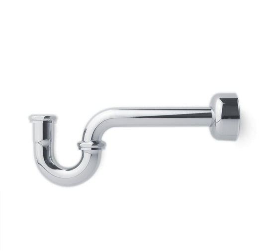 Signature Hardware SH362CP 1-1/4" P-Trap With High Box Flange - Chrome