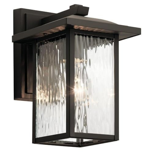 Kichler 49924OZ Capanna Outdoor Wall Sconce, 1-Light 60 Watts, Olde Bronze