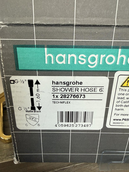 hansgrohe Techniflex Handheld Shower Hose 63"  Matte Black, 28276673