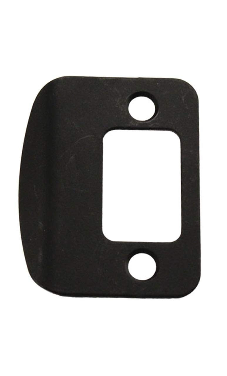 Kwikset 85303 514 DEADBOLT Strike Full Lip Round Corner - Black