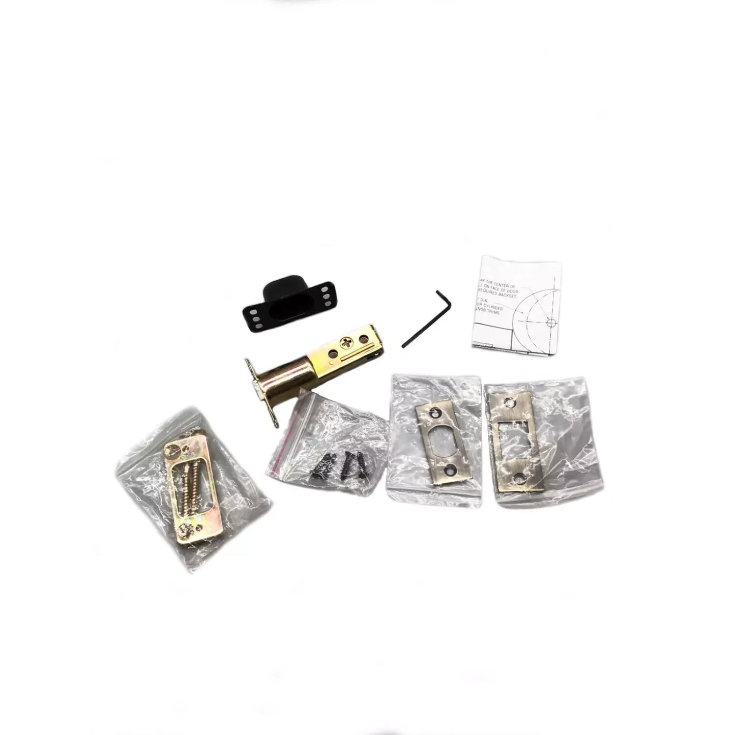 DBOLT-LATCH-234-ABS Deadbolt 2-3/4" Latch Set - Antique Brass