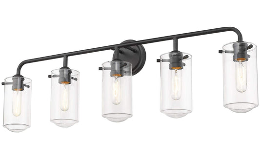 Z-Lite 471-5V-MB 5 Light Vanity, Matte Black