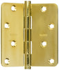Baldwin 1440031I Radius Mortise Hinge, Unlacquered Bright Brass