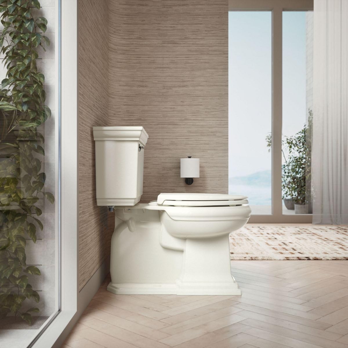 KOHLER 4636-RL-47 Cachet ReadyLatch Elongated Toilet Seat Slow Close Almond