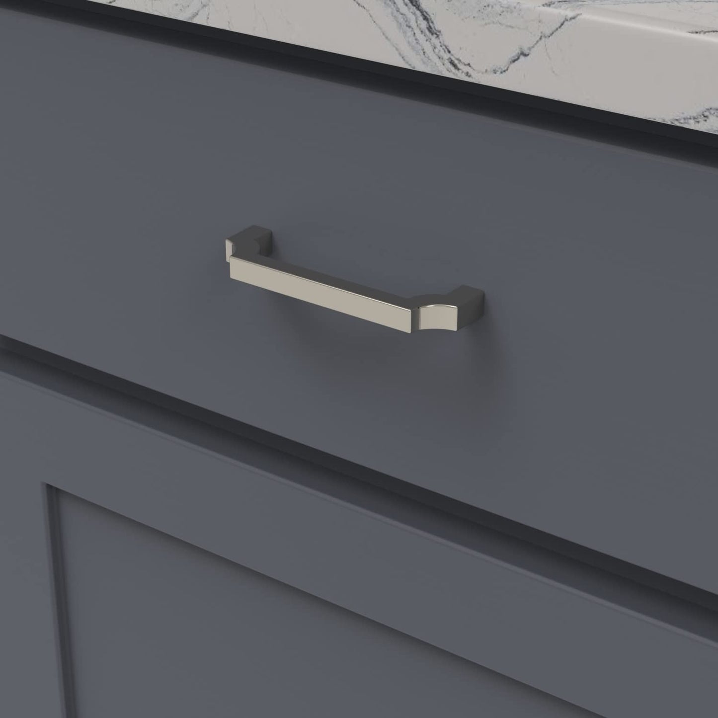 Belwith Keeler B076641-BGB Monarch Pull 3-3/4" C2C Brushed Golden Brass Finish