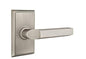 Emtek 8521MUS15A Dummy Set, Rectangular Rosette, Milano Lever, Pewter