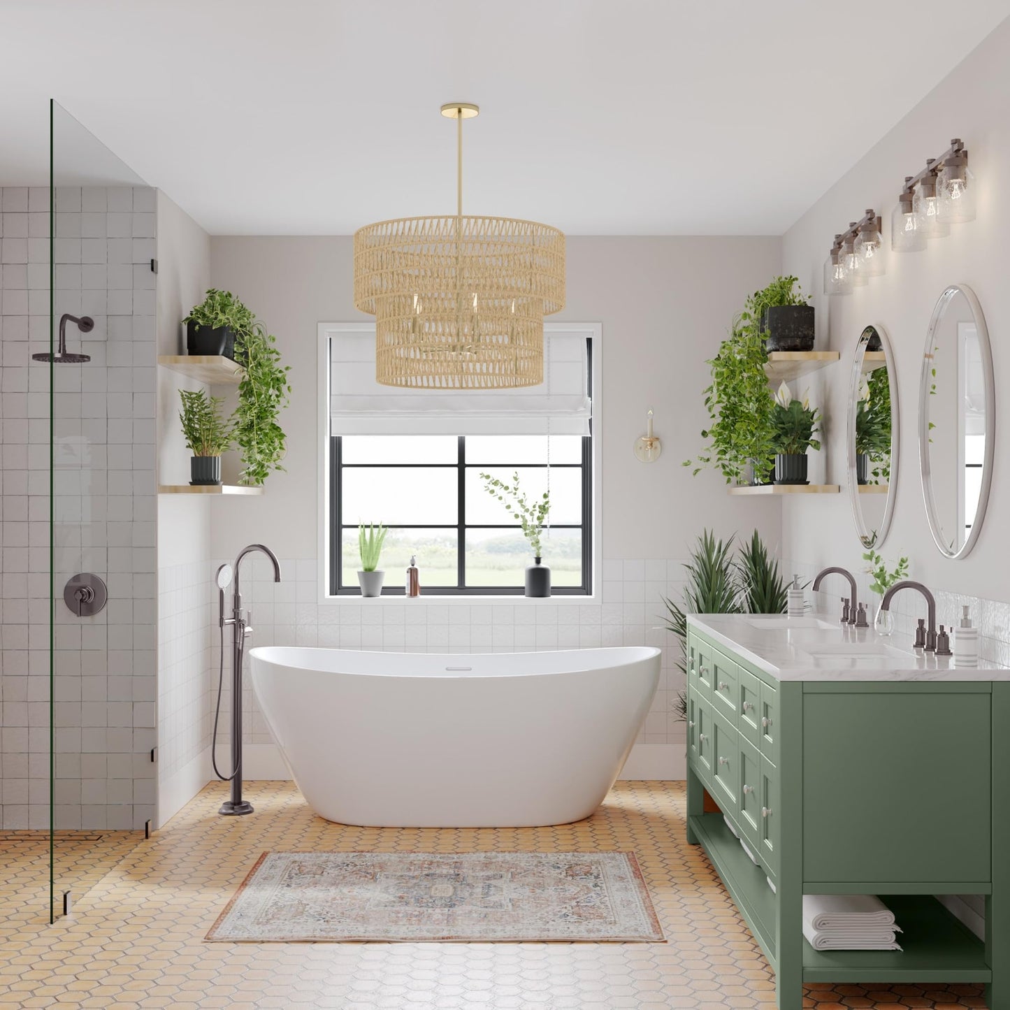 Signature Hardware 443314 Cohen 24" Tile Insert Linear Shower Drain  Matte Black