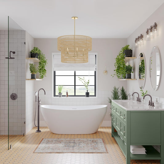 Signature Hardware 443314 Cohen 24" Tile Insert Linear Shower Drain  Matte Black