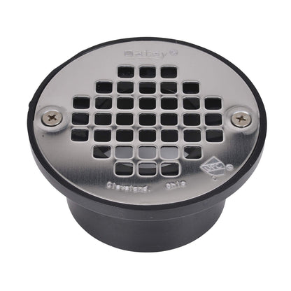 PROFLO PF42930 2" or 3" ABS Shower Drain with 4" Stainless Steel Strainer