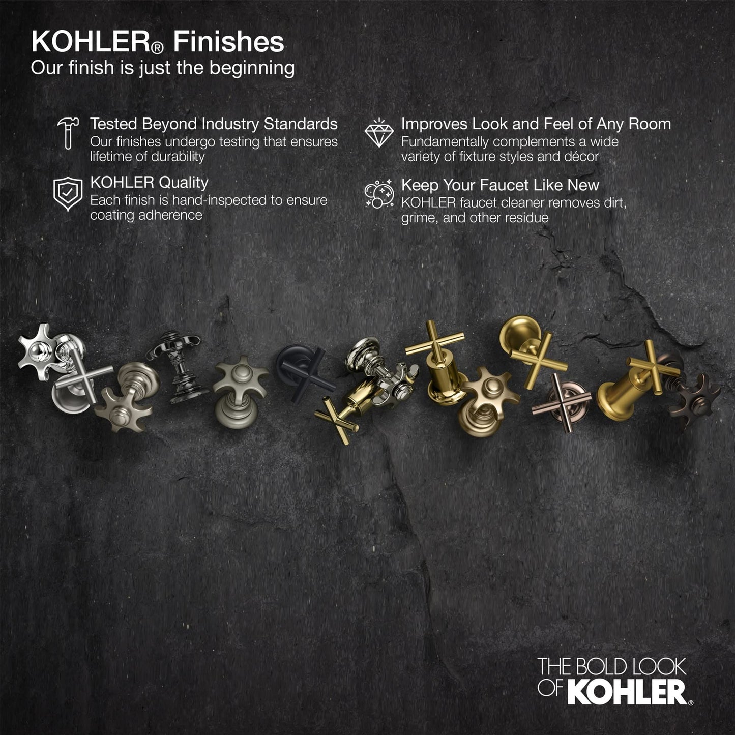 Kohler K-35714-BL Contemporary Air Gap Cover with Collar, Matte Black