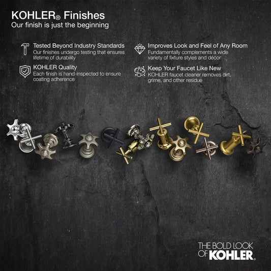 Kohler K-35714-BL Contemporary Air Gap Cover with Collar, Matte Black