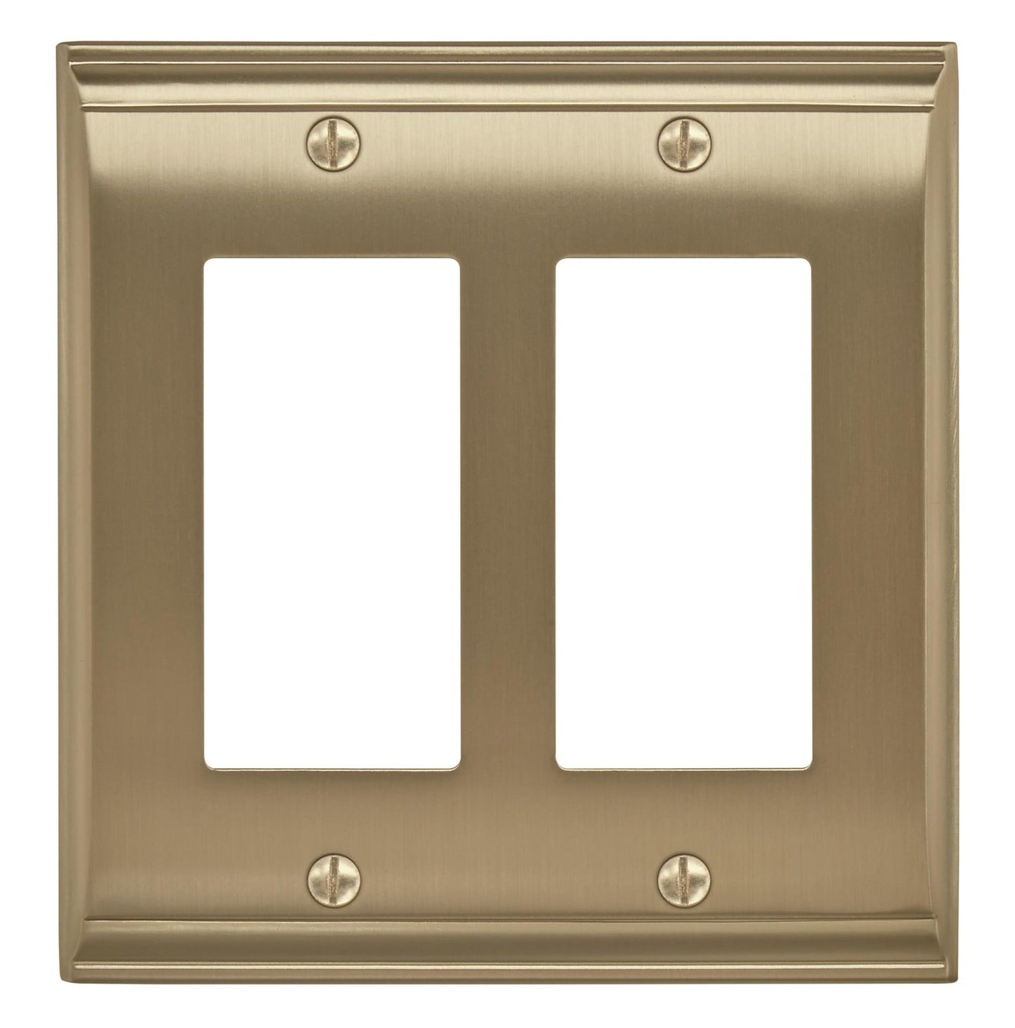 Amerock BP36505BBZ Wall Plate Golden Champagne 2 Rocker Switch Plate Cover
