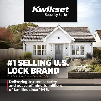 Kwikset Tylo Entry Door Knob, Keyed Handle Exterior Doorknob, Satin Chrome,