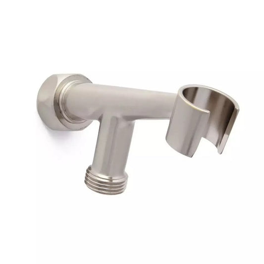 Signature Hardware - Modern Hand Shower Water Supply and Cradle - Brushed Nickel
