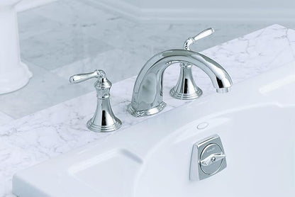 KOHLER T398-4-CP Devonshire Bath Faucet Trim, 3-Hole 2-Handle Tub Faucet-Chrome