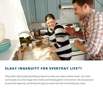 Elkay Lustertone DLR2219103 Single Bowl Top Mount Stainless Steel Sink