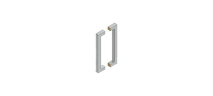 Deltana SSPBB1210U32D 12" B2B Contemporary Pull Satin Stainless Steel-2 units