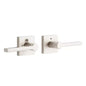 Signature Hardware-HLK2203U15 Mabry Privacy Set - Lever Handles - Brushed Nickel