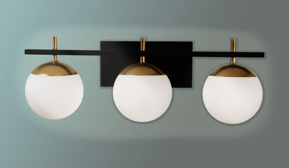 GEORGE KOVACS P1353-618 Alluria Vanity Bath Light, 3-Light, 8.5-in H x 24-in W