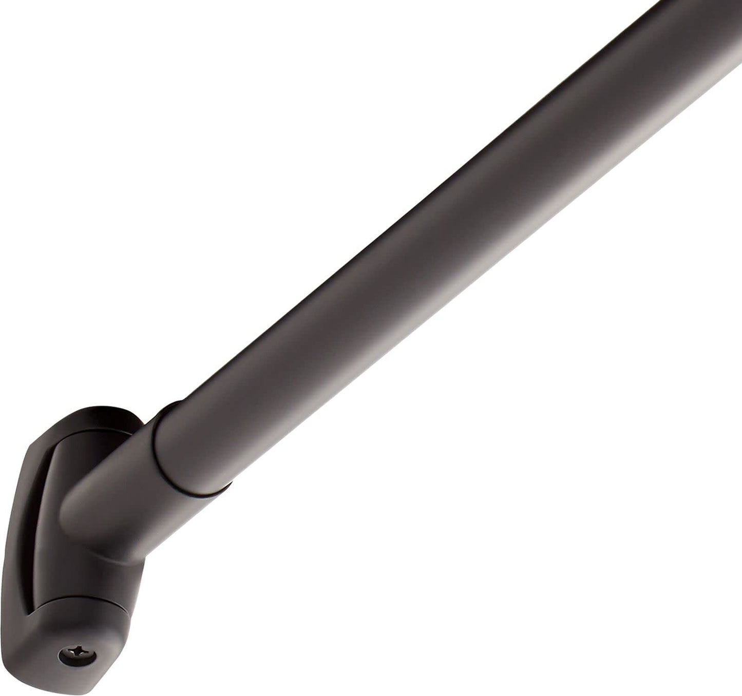 Signature Hardware 466759 60" Curved Solid Brass Shower Rod - Brushed Nickel