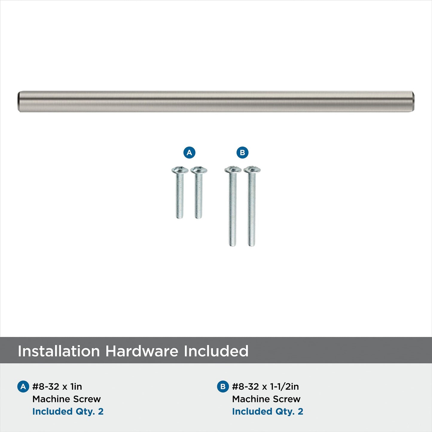 Amerock Bar Pulls 6-5/16" Center-to-Center Satin Nickel Cabinet Pull, BP40520G10