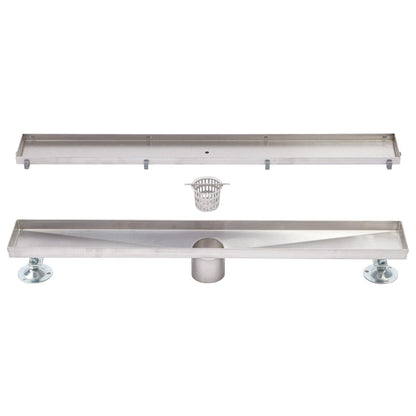 Signature Hardware SH439016SS Cohen 32" Tile Insert Shower Drain - Brushed SS