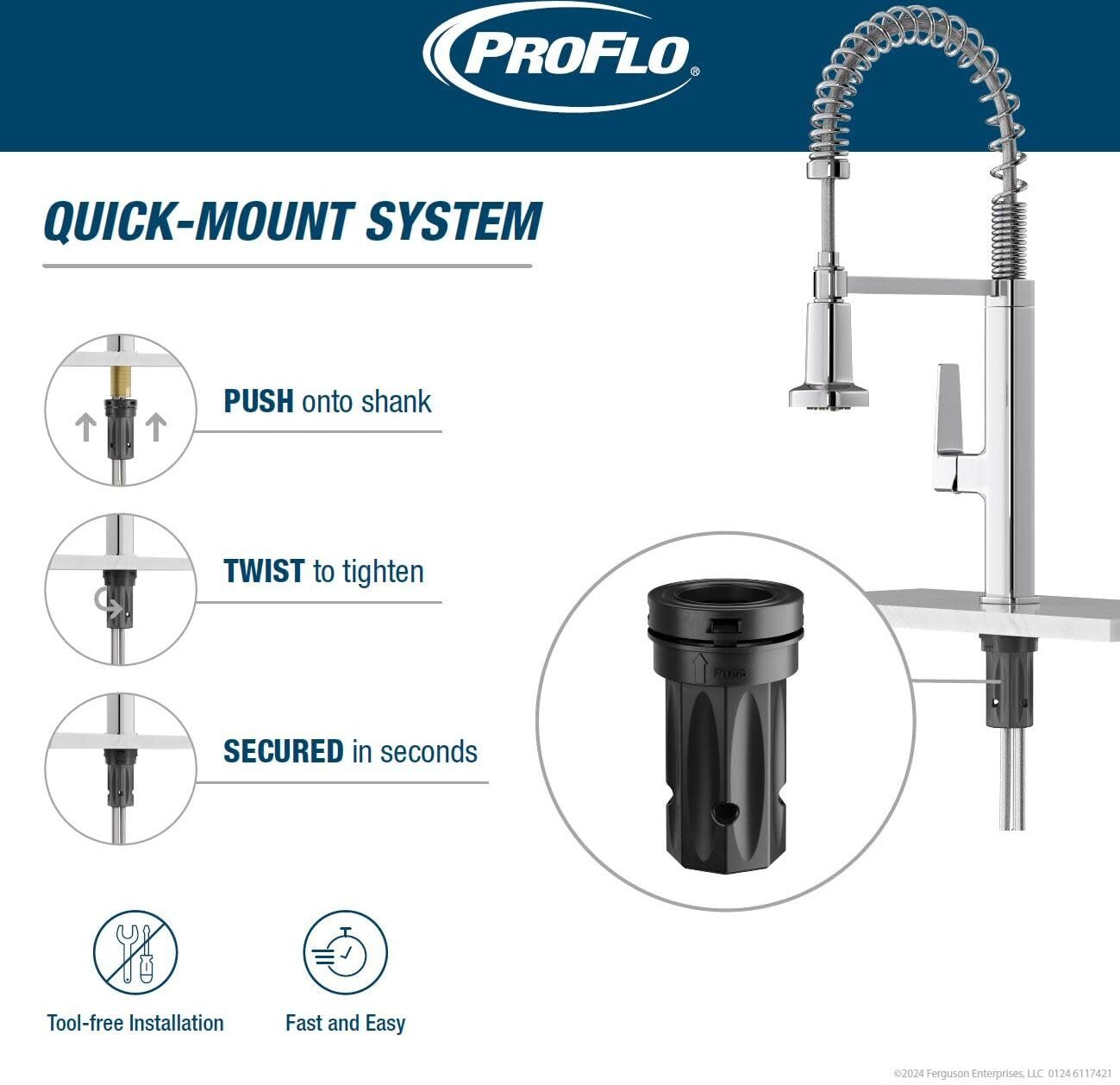 PROFLO PFXC5512 Scovin Pull Down Kitchen Faucet - Includes Escutcheon - Chrome