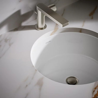 Kohler K-2883-96 1-Bowl Round Undermount Bath Sink Biscuit
