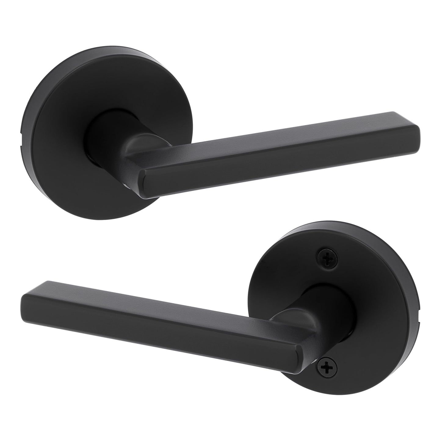 Kwikset 720HFLRDT-514 Halifax Interior Passage Door Knob Non-Locking Matte Black