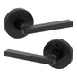 Kwikset 720HFLRDT-514 Halifax Interior Passage Door Knob Non-Locking Matte Black