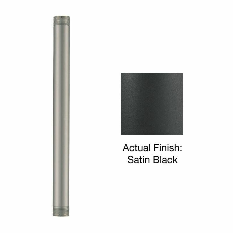 RS1-SB-Millennium Lighting-R Series - Stem-0.75" Wide-12" Down Rod -Satin Black