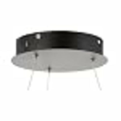 JONATHAN Y 15.75" Matte Black Modern LED Pendant Dimmable Round JYL7202A