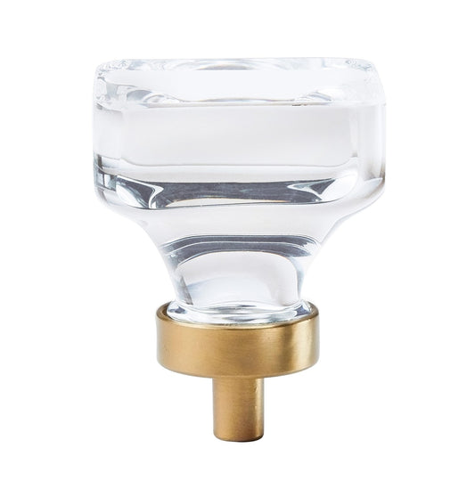 Amerock BP36653CCZ Glacio Cabinet Knob Clear/Champagne Bronze 1-3/8" Length
