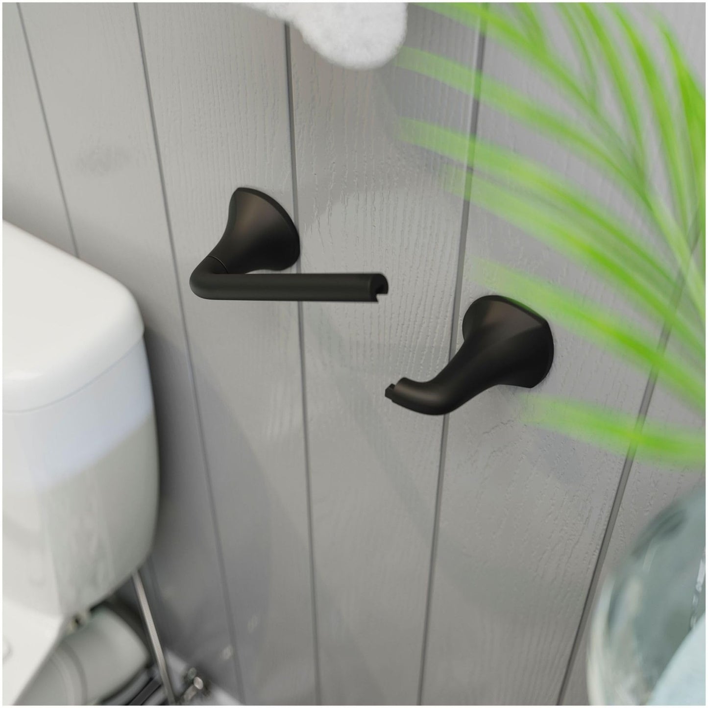 Pfister BPH-MCABB McAllen Wall Mounted Pivoting Toilet Paper Holder-Matte Black