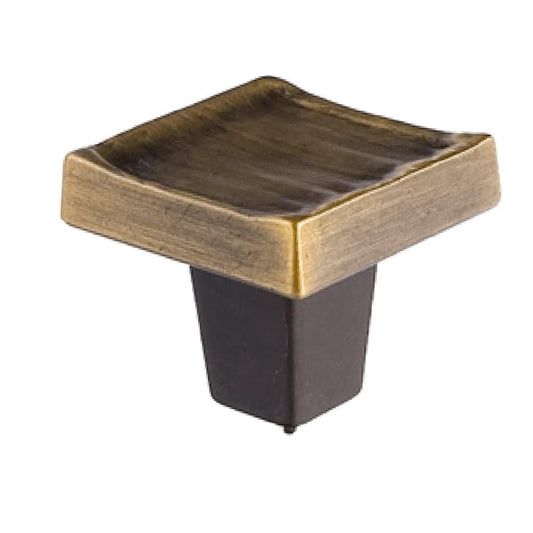 Du Verre - DVFC304-AB - Forged 3 Collection Knob, Antique Brass