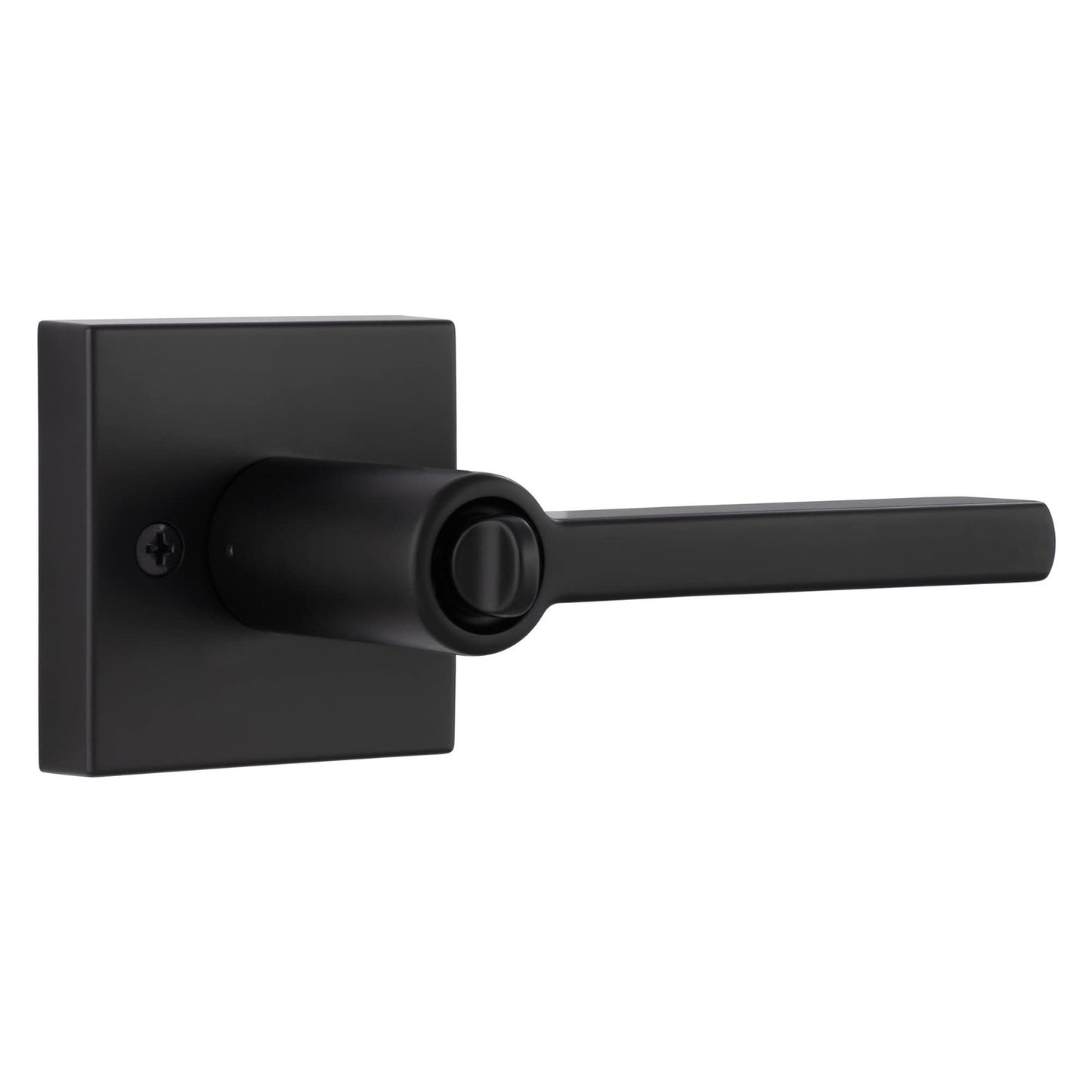 Miseno MLK2022 Lorton Flat Bar Keyed Entry Door Lever Set w/Deadbolt-Matte Black
