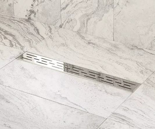 Signature Hardware Effendi 24" Outdoor Linear Shower Drain - Polished SS