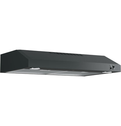 GE JVX5305DJ2BB 30" Under Cabinet Hood with Convertible Duct Black