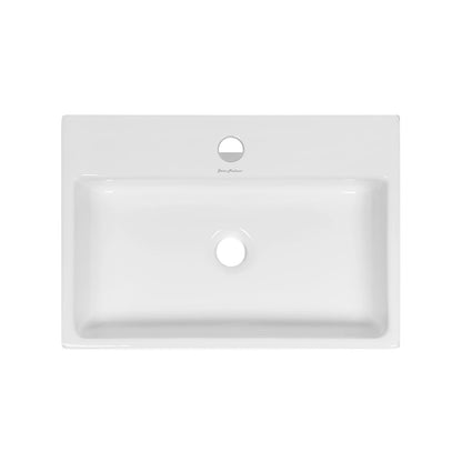 Swiss Madison SM-VS203 Claire 20" Rectangle Vessel Sink, Glossy White