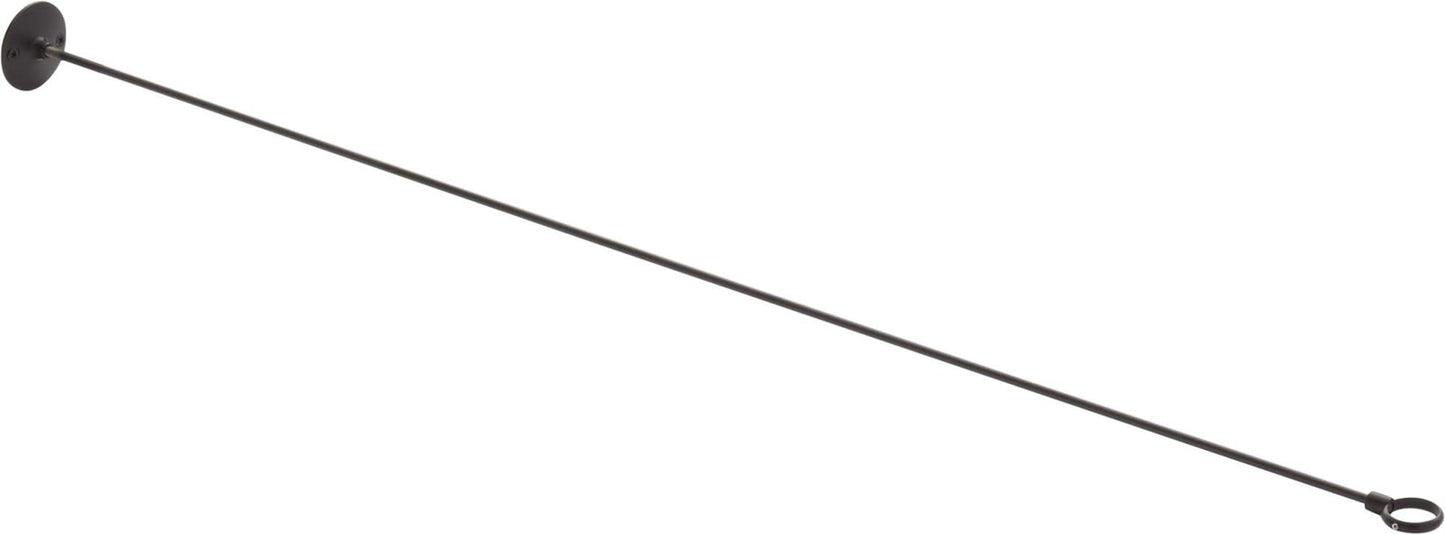 Signature Hardware 466833 36" Steel Shower Rod Ceiling Support - Brushed Nickel