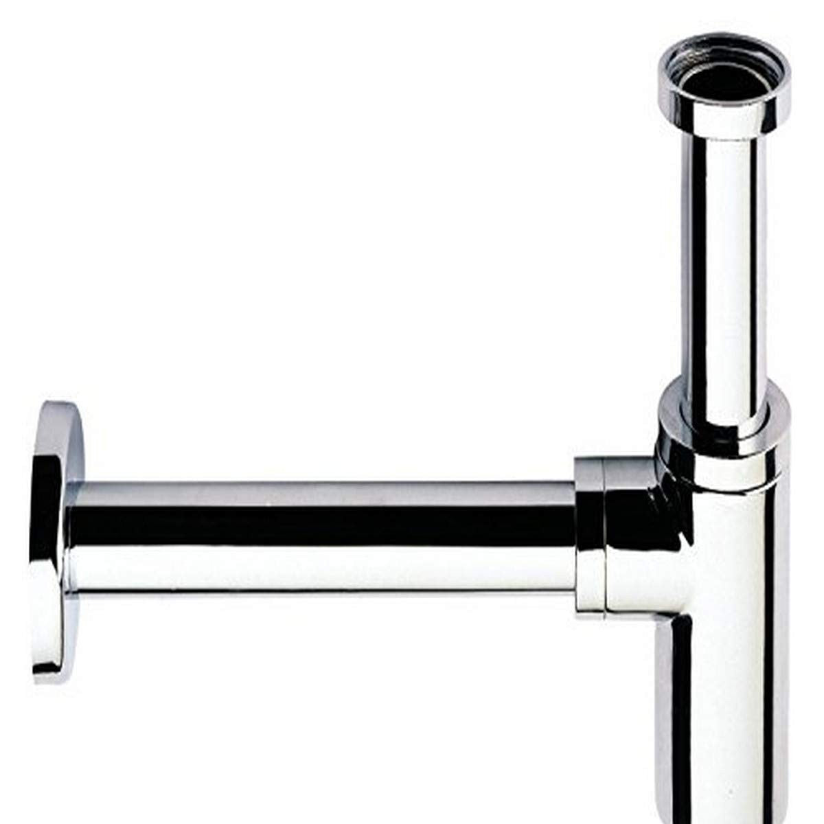 Remer 958L-CR P-Trap, 3" L x 2.56" W, Brass - Chrome