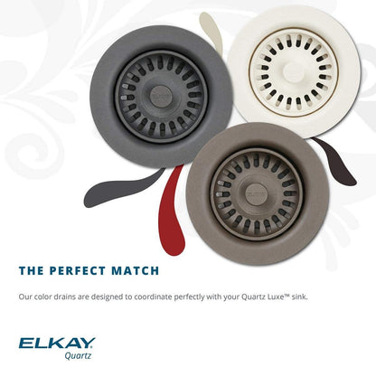 Elkay LKQD35GS Polymer 3.5" Disposer Flange Removable Basket Strainer Greystone