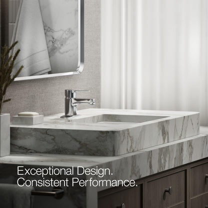 KOHLER 16027-4-CP July Single Handle Bathroom Faucet Single-Hole Polished Chrome